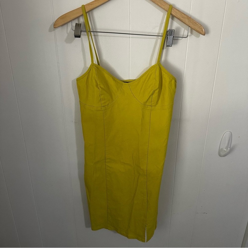 Yellow Mini Bodycon Dress - Picture 1 of 4